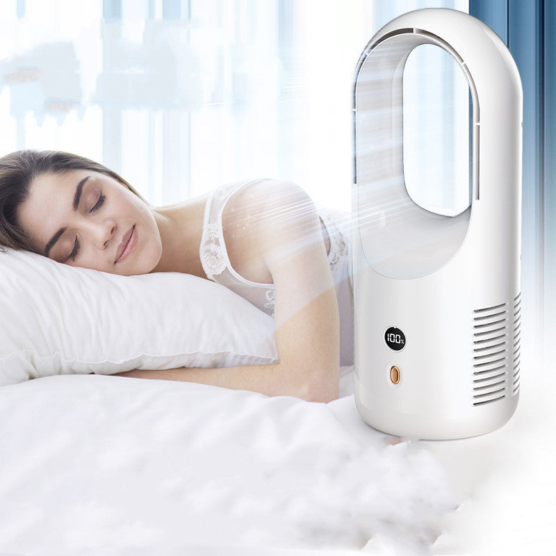 Electric Bladeless Fan Cooler Desktop Portable Silent 360 Circulation