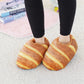 Pantuflas en Forma de Barra de Pan – Zapatillas Hogar Suaves, Cálidas y Antideslizantes para Uso Interior