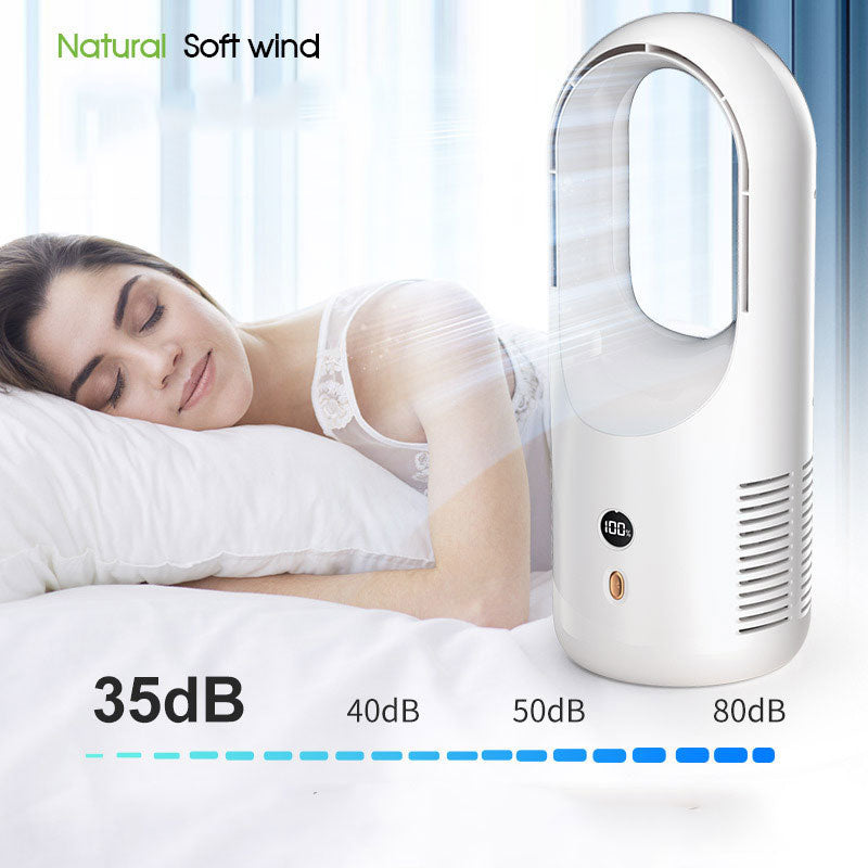 Electric Bladeless Fan Cooler Desktop Portable Silent 360 Circulation