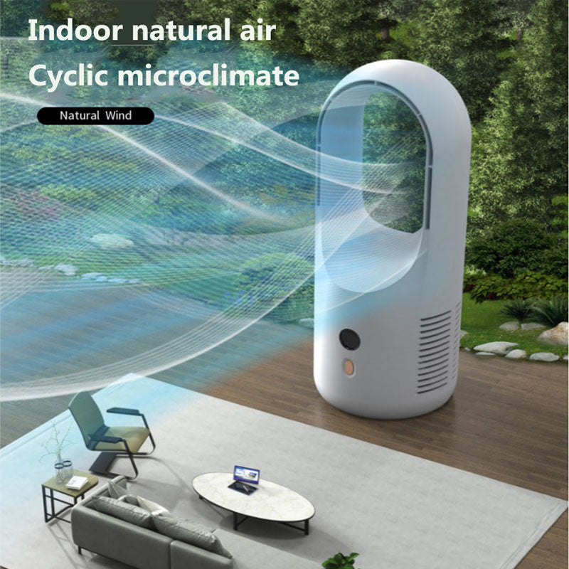 Electric Bladeless Fan Cooler Desktop Portable Silent 360 Circulation